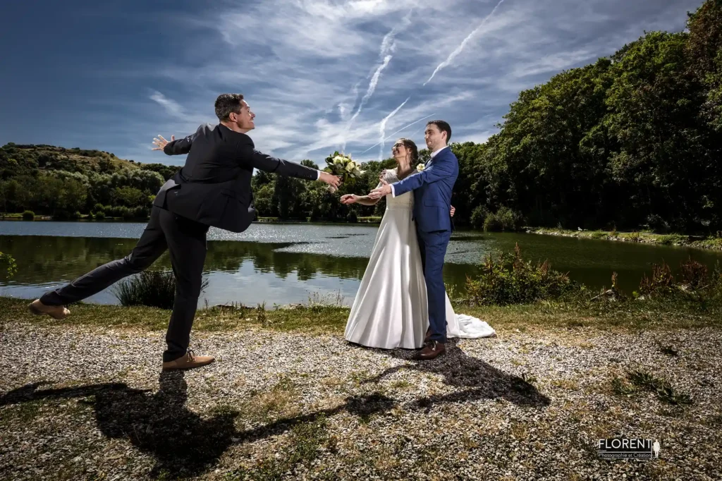 mariage amoureux lille au bord de l etang florent studio photographe boulogne sur mer amiens arras le touquet paris calais saint omer amiens